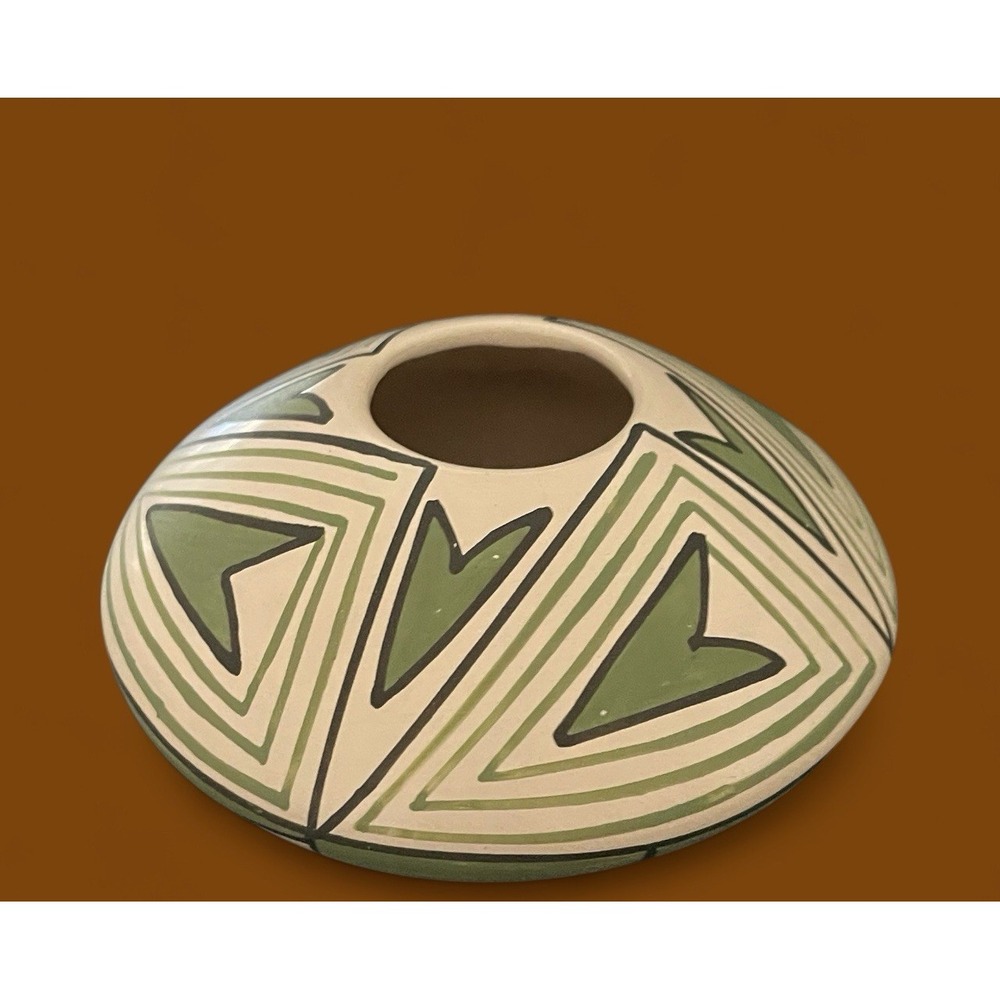 Mata Ortiz Pottery Seed Pot Abigail Marin Paquime Heart Mexican Folk Art Ceramic - Picture 6 of 8